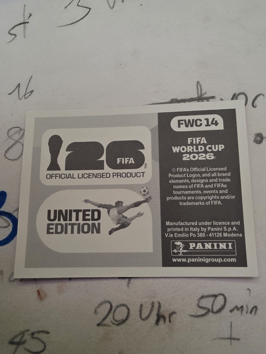 Panini Carte collezionabili: FWC 14 WM26 Panini Sticker – Nuovo e nell'imballaggio originale da Zürich venduto da Alibaba1234 1