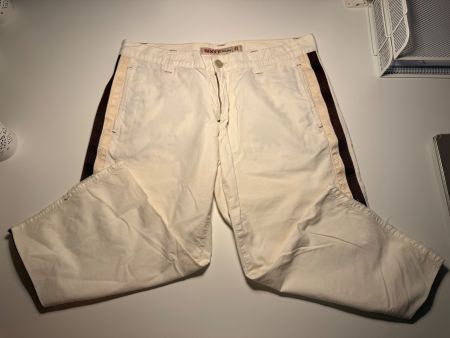 Sixty Hose Weiss mit Marihuana Blätter // Grösse 32 Damen