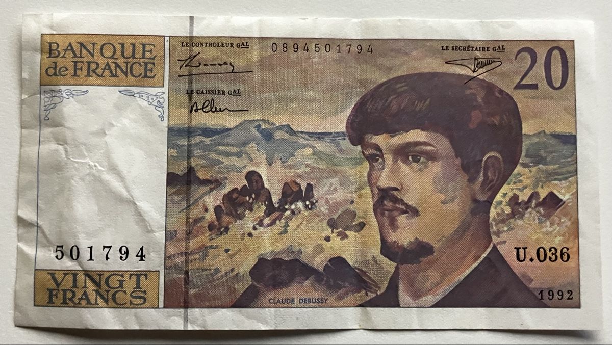Banconote: Frankreich 20 Francs 1992 – Usato da Algetshausen venduto da Carrhard