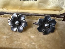 Vintage Silber Ohrclips 800