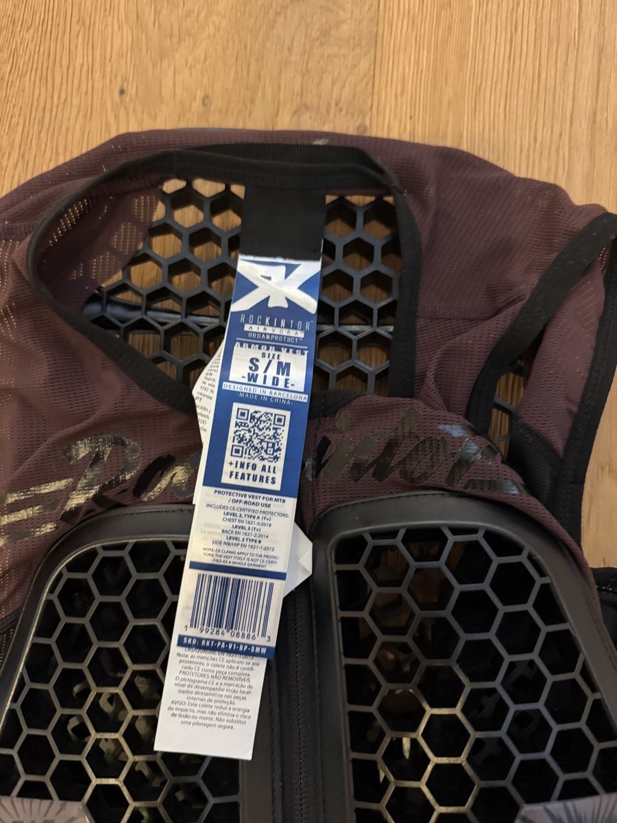 Protezioni & Imbottiture: ROCKINTOR AirVora OrganProtect Protektorweste S/M Schwarz – Nuovo e nell'imballaggio originale da Ottikon b.Kemptth. venduto da Cschweini 5