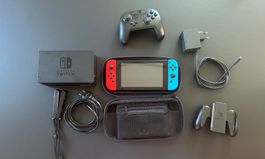 Console Nintendo Switch avec accessoires bon état