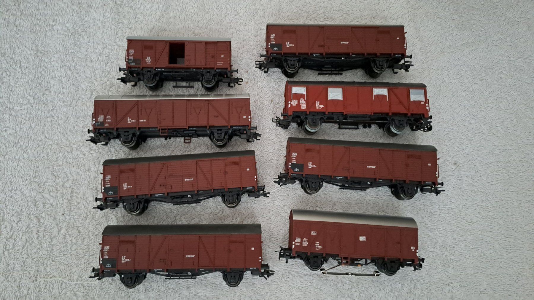 Märklin Modellini di ferrovie: ärklin 8 Güterwagen H0 WS/38 – Usato da Winterthur venduto da Riebeli333 1