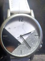 Excellanc Armbanduhr Damen Kunstleder Marmoroptik Glitzer