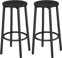 2x Barhocker Set mit Fußrasten Barstuhl Tresenhocker