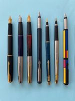 PARKER: 7 Füllfederhalter darunter 1x PARKER Sonnet neu