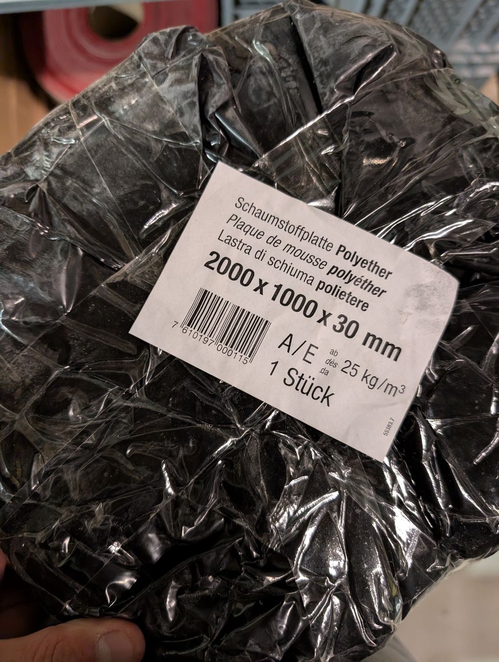 Materiale di riempimento: Schaumstoffplatte Polyether 2000x1000x30 mm neu – Nuovo e nell'imballaggio originale da Wallisellen venduto da Sladjko97