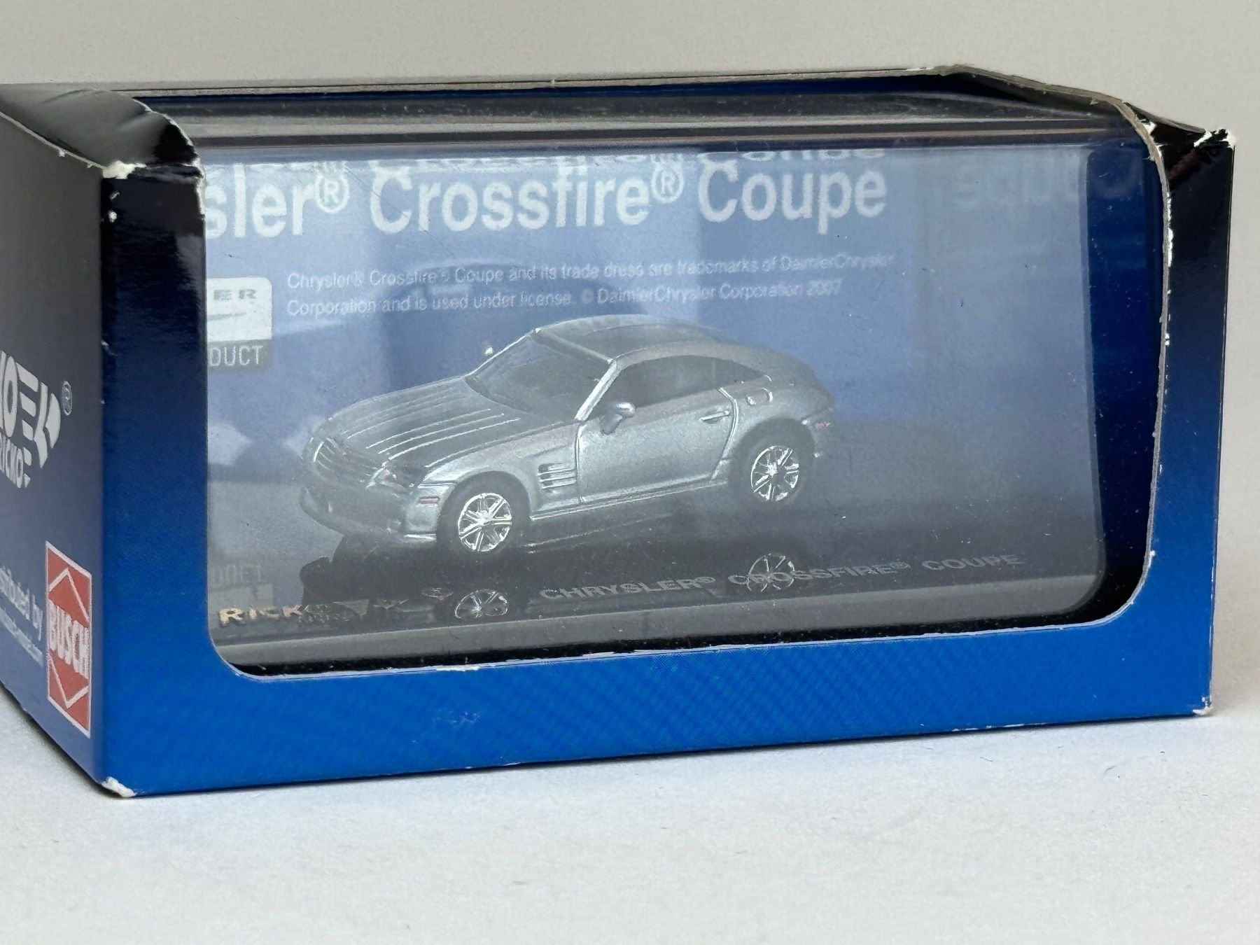 Busch Modellini d'auto: GB- Busch Chrysler Crossfire Coupe silbern – Usato da Elm venduto da Wikmtz