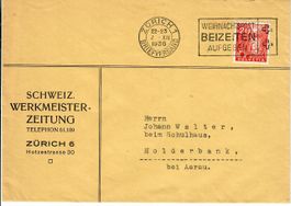 Brief, Schweizer Werkmeisterzeitung 1936