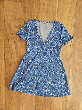 Tommy Jeans Kleid, Blau-Weiss, Grösse L, neuwertig