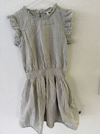 Pomp de lux Kleid weiss/mint gestreift Gr. 134/140