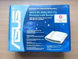 Router ASUS WL-500g mit Originalverpackung
