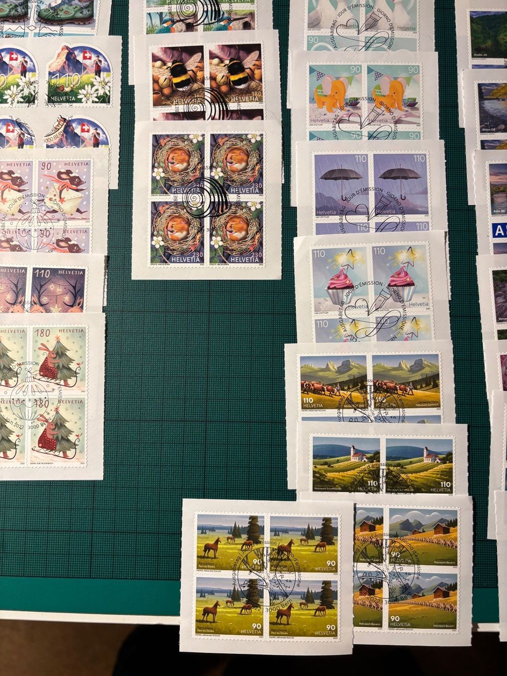 Alle Briefmarken: BM 4er und einzeln aus 2022 ET. – Neu (gemäss Beschreibung) aus Utzenstorf von Rose0303 8