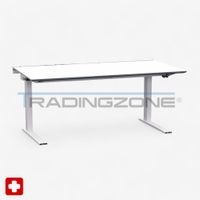 Schreibtisch Lista LO Extend 160x90 cm, Weiss/Weiss