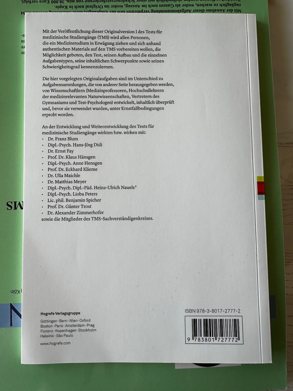 Libri: Originalversion I des TMS / Numerus Clausus – Nuovo (secondo la descrizione) da Pfäffikon SZ venduto da alisnr 1