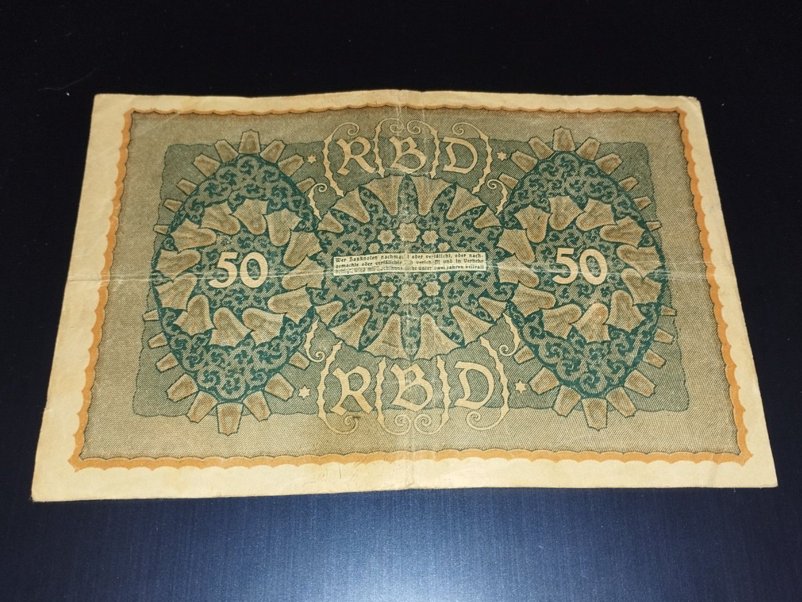 Banconote: Billet 50 Mark, Allemagne 1919 – Usato da Collombey venduto da Anoushka83 1