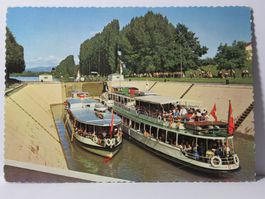 Schiff Rheinfelden in der Schleuse Augst 1963