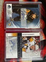 2 NHL Upper Deck Sammelkarten (unterschrieben)