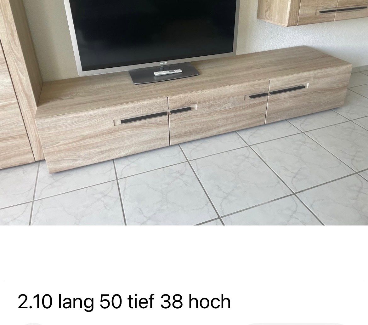 Mobili TV: Hochwertige Wohnwand  und Vitrine – Nuovo (secondo la descrizione) da Goldingen venduto da Wolfi04 3