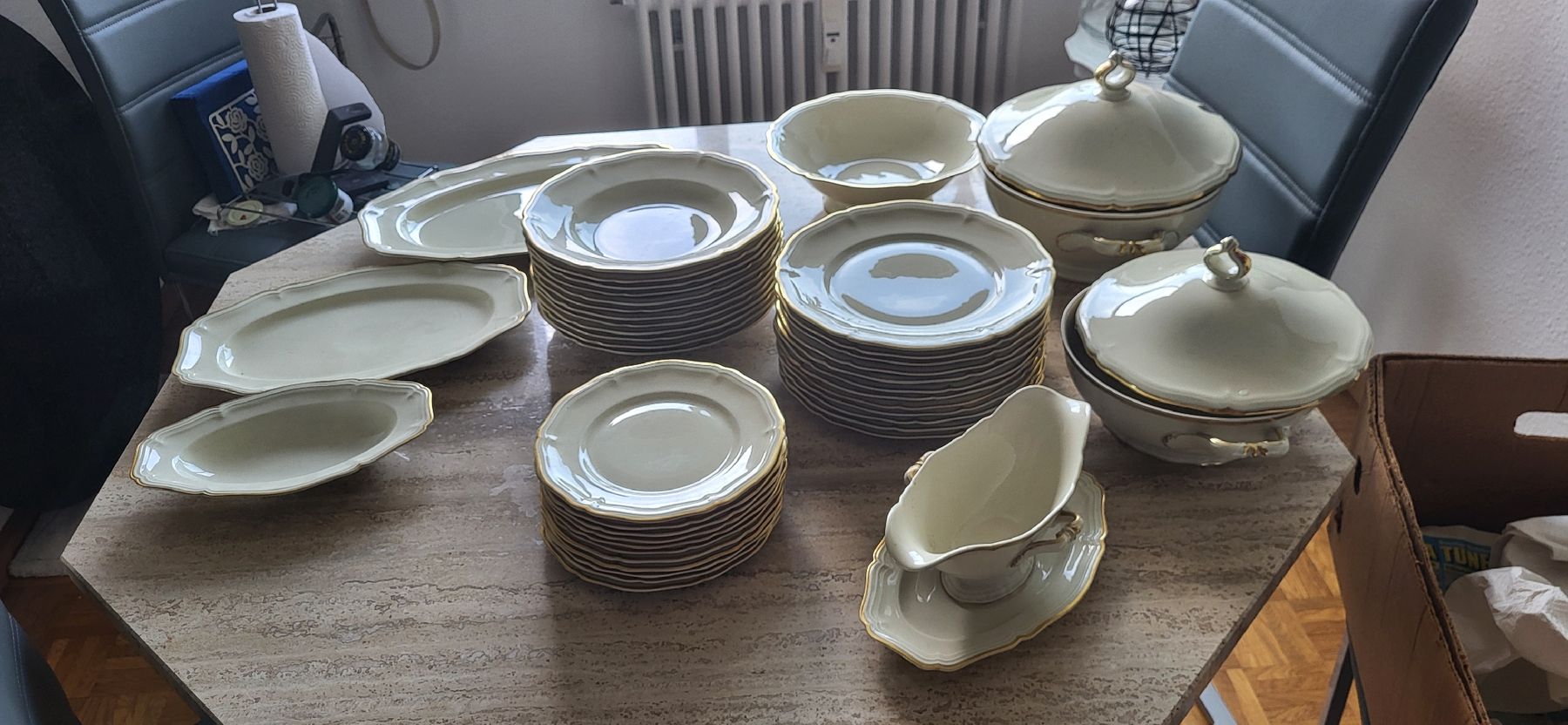 Rosenthal Set di piatti: rosenthal chippendale ivory goldrand – Usato da Basel venduto da topthings 1