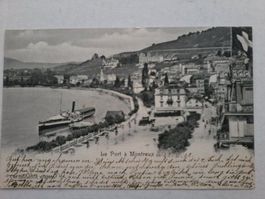 Postkarte Montreux "Le Port", von 1903