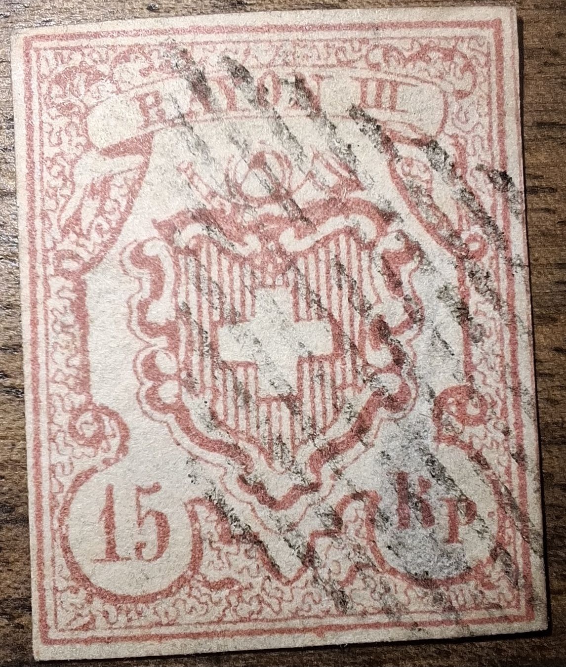 Tutti i francobolli: Rayon Nr. 20 Typ 10 MR - I Kat. 200.-  – Usato da Balgach venduto da SIMEON27