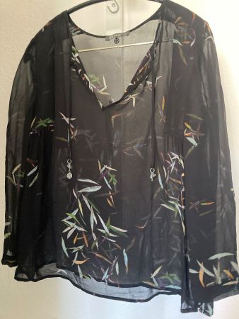 Bluse schwarz XS, NILE