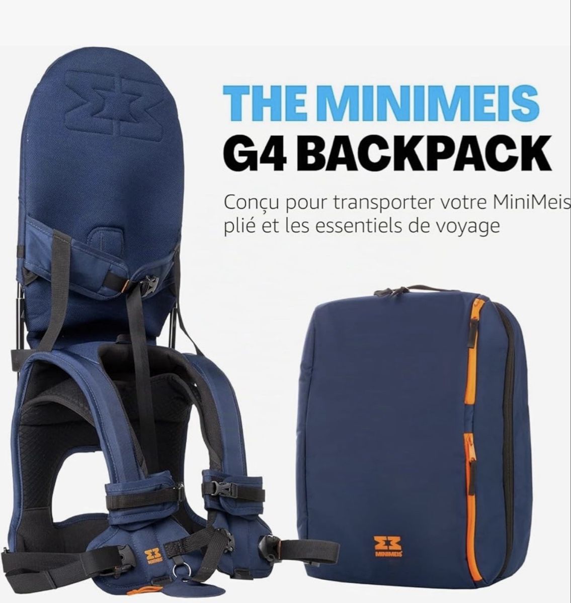 Bauch- & Rückentragen: MINIMEIS G4 BACKPACK dark blue carrier bag – Gebraucht aus Zürich von Maillekeule