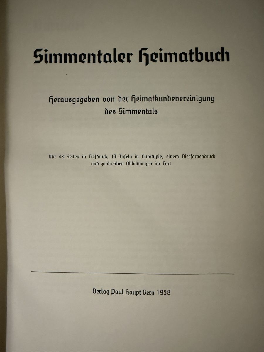 Libri: Simmentaler Heimatbuch – Usato da Celerina/Schlarigna venduto da golfrolf2 1
