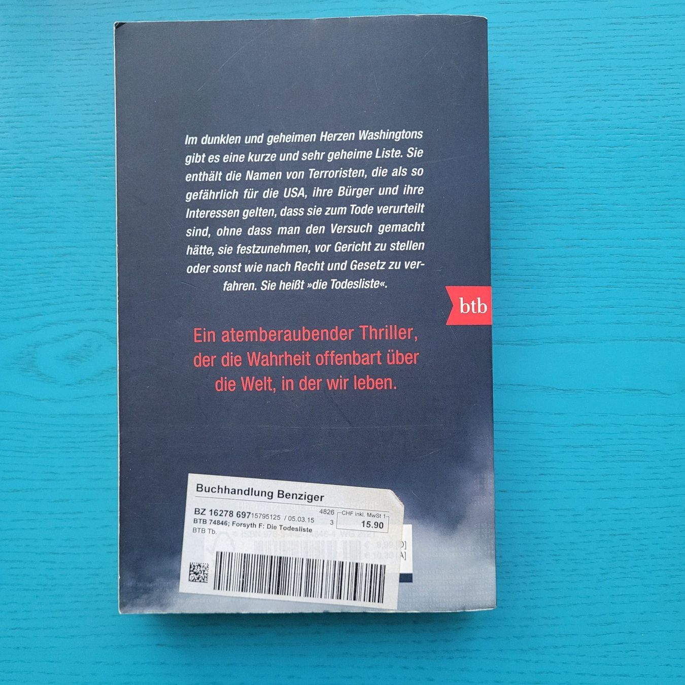 Bücher: Frederick Forsyth- Die Todesliste – Gebraucht aus SCHÜBELBACH von CoKaHa 1