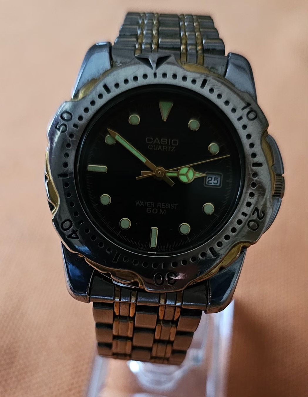 Casio Orologi: CASIO Quartz Sapphire elegante Herrenuhr 41.3mm – Usato da Speicher venduto da Lemore 1