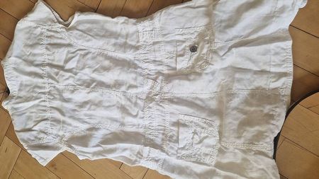 Leinen Kleid weiss kurz Sportswear