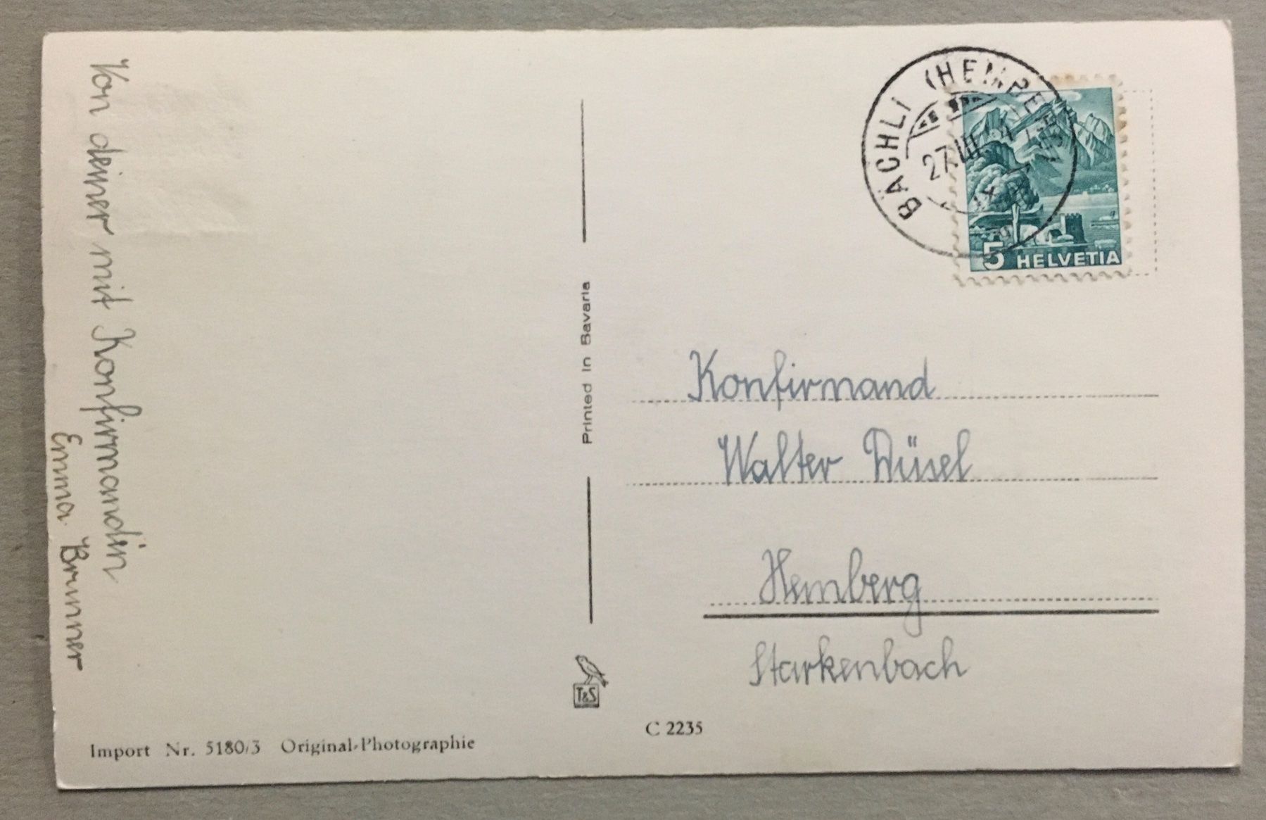 Ansichtskarten: Landwirtschaft, Schäfer, Schafe, Konfirmation, 1944 – Gebraucht aus Frauenfeld von Merk52 1