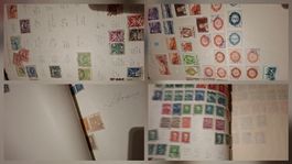 Album mit diversen Briefmarken / Kabe 