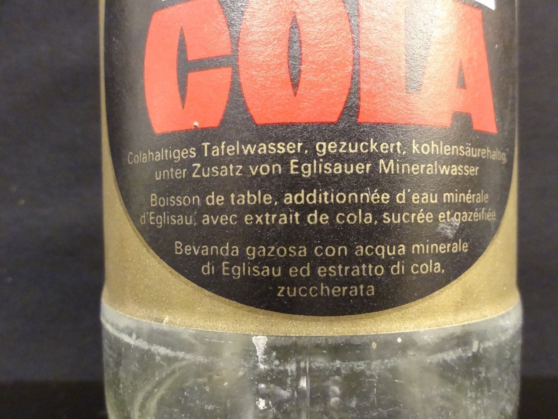 Bicchieri, Caraffe & Bottiglie: alte Flasche VIVI COLA 1969 SIEGWART – Usato da Kerzers venduto da Flaschenposten 2