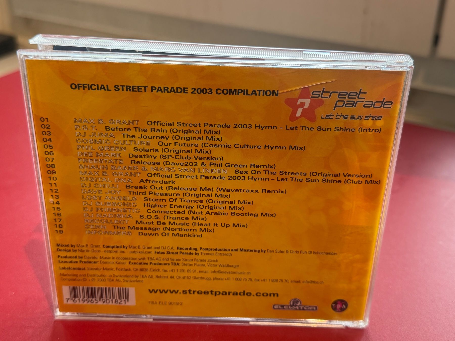 CDs: Max B. Grant - Official Street Parade 2003 - HB22A – Gebraucht aus Küsnacht ZH von hardrock.earth 1