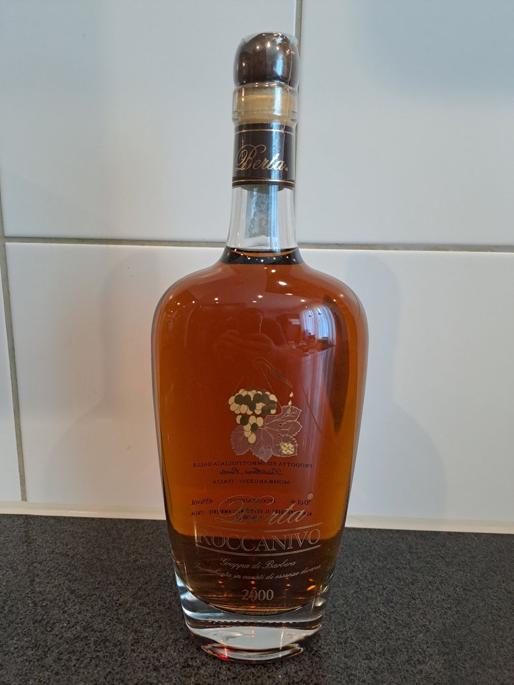 Berta Bevande alcoliche: Berta Grappa Roccanivo 2000 mit OHK – Nuovo e nell'imballaggio originale da Elsau venduto da Kellerraeumung 3