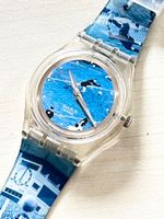 Swatch Uhr, Stadion Motiv, Swiss Made, Sammlerstück!