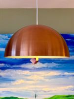 Staff Dome 70er Kupfer Deckenlampe Vintage