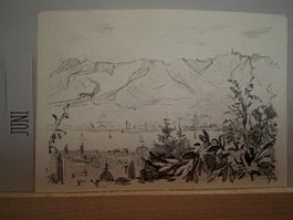 AK mit Bild von Waldhaus Dolder von A. W. Diggelmann