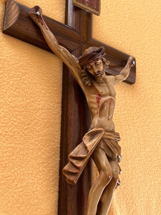 Bungee Jumping Jesus Kruzifix - Lustige Wanddekoration 21cm