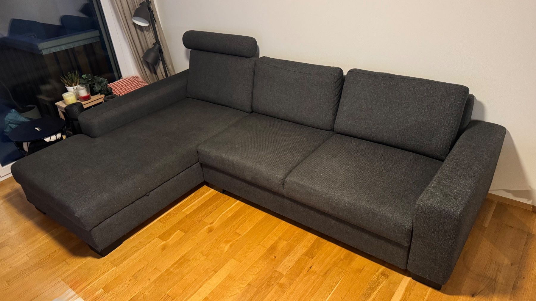 Ikea Sofas: Corner Sofa Sorvallen with Storage Box, Dark Grey – Gebraucht aus Buochs von art_6wlg