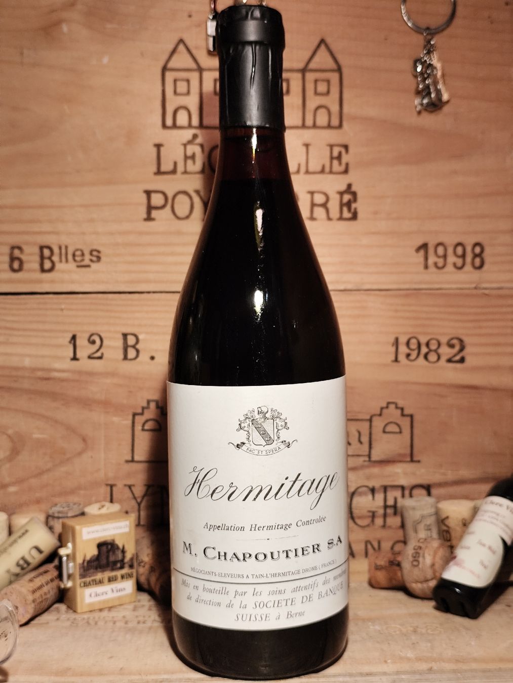 Vino: 1984 Hermitage, M. Chapoutier – Nuovo e nell'imballaggio originale da Büsserach venduto da Vintage-vins