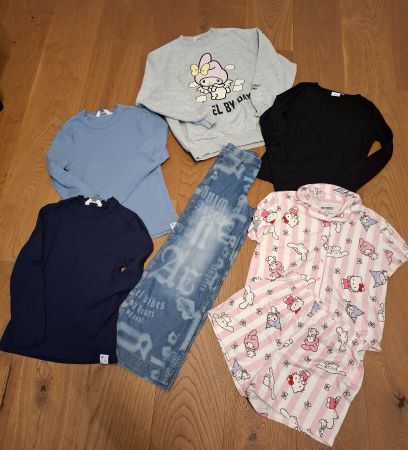 Kleiderpaket Gr. 134 + 134/140 (Jeans, Pullover, Pyjama)
