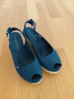 Tommy Hilfiger Sling Keilabsatz, Gr. 35 Dunkelblau