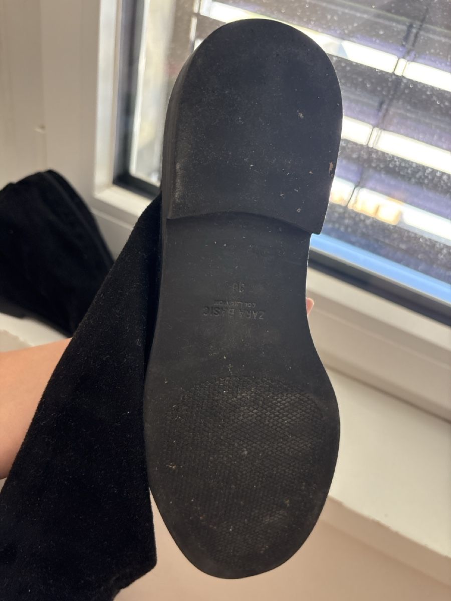 Zara Scarpe da donna: Bottes hautes Zara Basic noir daim taille 38 occasion – Nuovo (secondo la descrizione) da Echandens venduto da Noor2000 1
