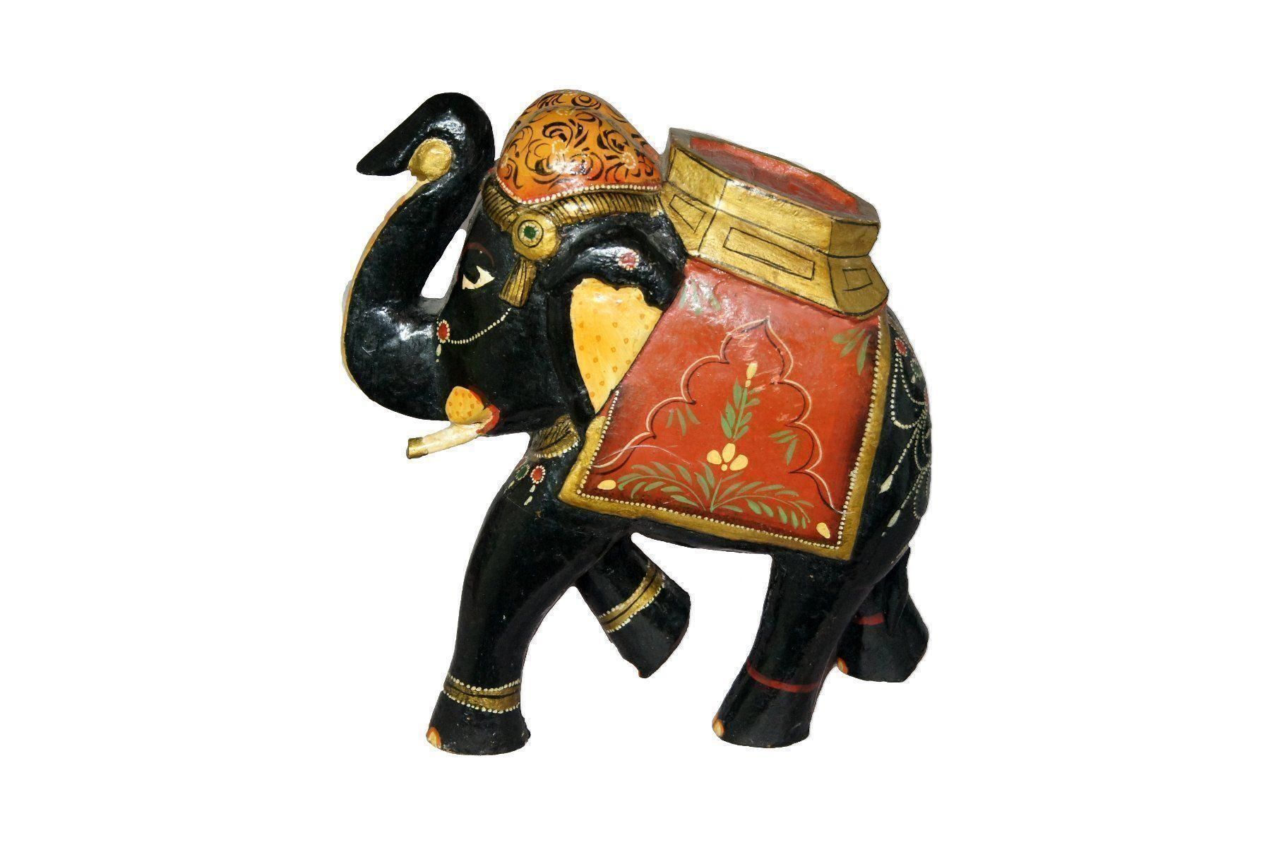 Figuren: Indischer Parade-Elefant bunt bemalt – Gebraucht aus Geroldswil von ARTEFACTO