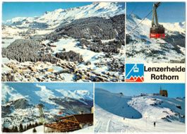 Lenzerheide - 4 Bild AK Rothorn
