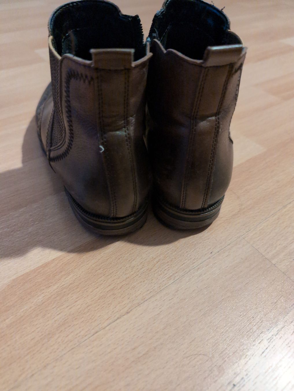 Damenschuhe: Remonte Brown thick Leather Ankle Boots - Size 36 - Fall Sty – Gebraucht aus Glis von liv_m7w8 5