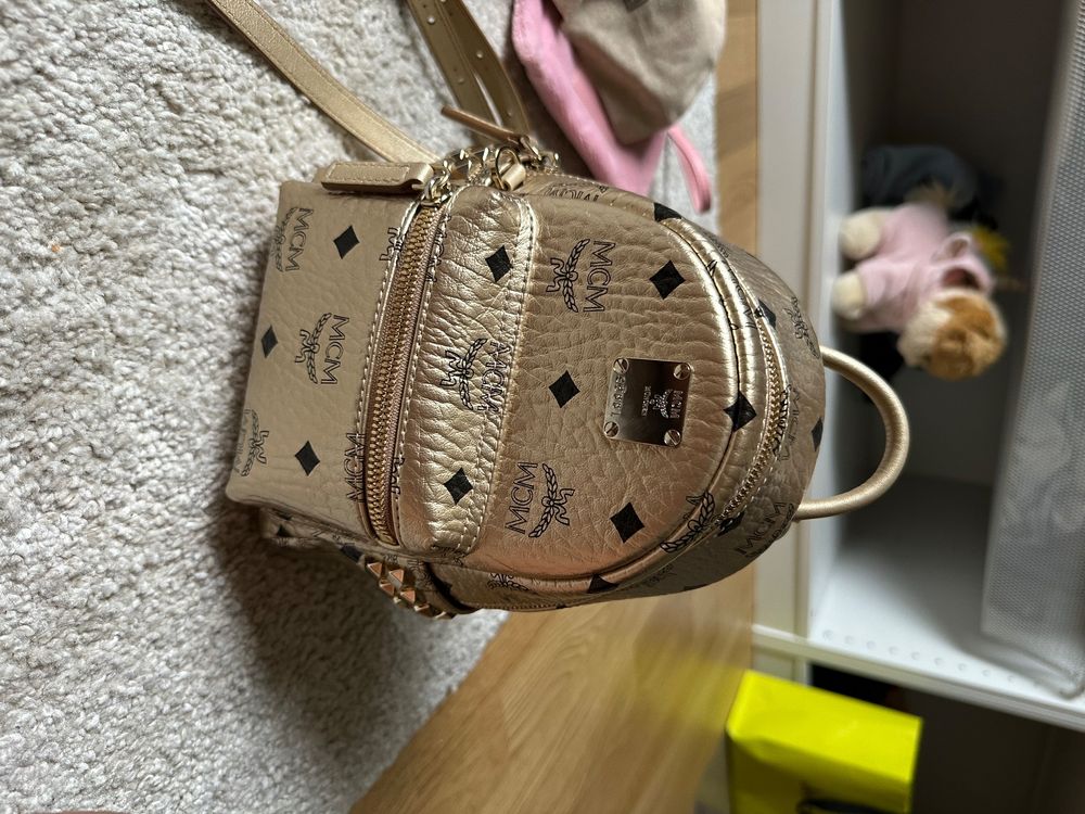 MCM mini Backpack gold Kaufen auf Ricardo